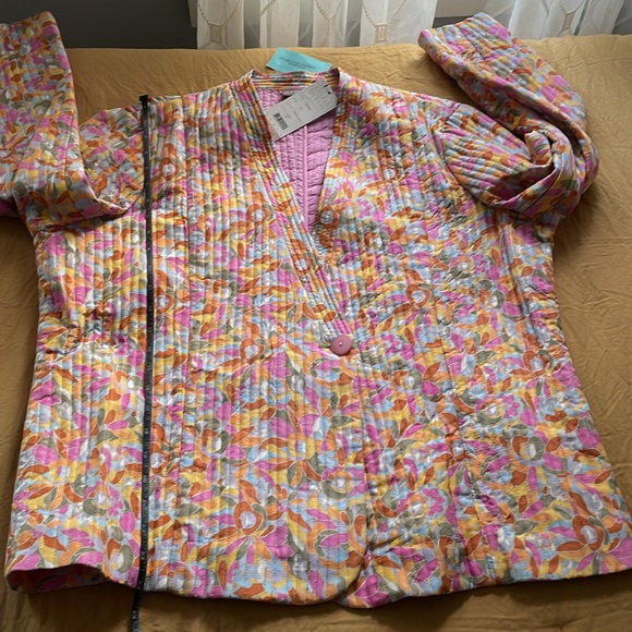 Sigrid Olsen 100% silk, multi-colored jacket. Womens size 1X. BNWT - Picture 10 of 11